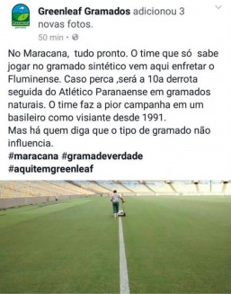 Postagem da Greenleaf que gerou polêmica. Foto: Reprodução