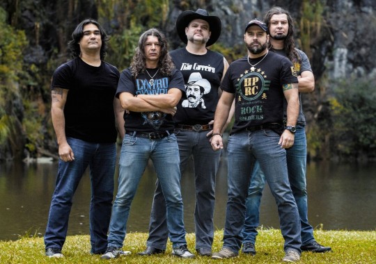  A banda curitibana Motorocker sobe ao palco da Pedreira Paulo Leminski, como grupo convidado para show que antecede a apresentação do Angra, na turnê Holy Land, em Curitiba. Foto: Divulgação