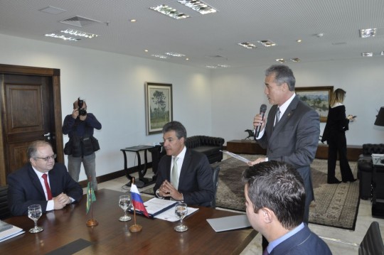 Acef Said, atual presidente do Itapar, recebeu as credenciais de cônsul em cerimônia no Palácio Iguaçu. Foto: Heloisa Rego