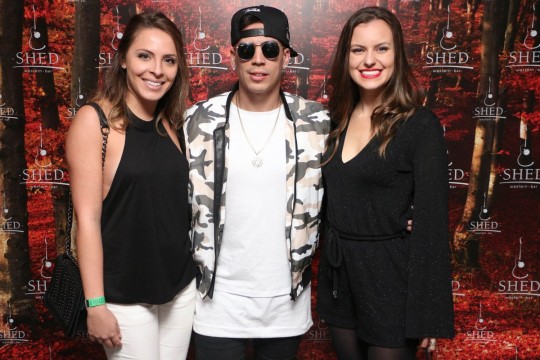 MC Menor com Mirella Gemelli Schleder e Lais Graf. Foto: Kauana Bechtloff