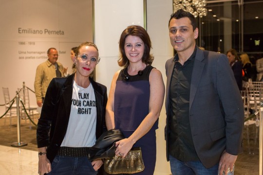 Betina Kleiner produtora, Renata McCartney designer e Osmar Junior, designer. Fotos: Marcelo Elias