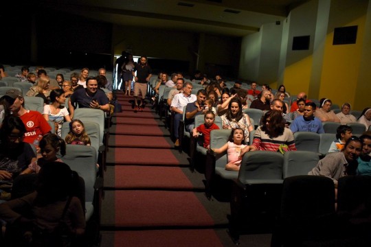 Muita gente foi prestigiar o Grupo de Teatro