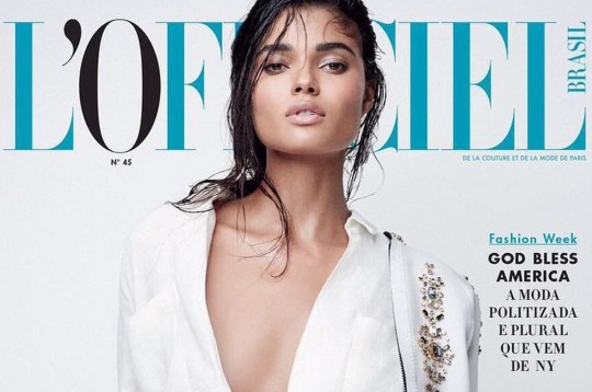 A edição de outubro da revista L’Officiel traz looks Osklen da nova coleção Monbupurih.Foto: Divulgação