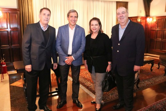 Walter Silveira Filho, Marco Antonio Villa, Pedro de Paula, Anna de Paula. Foto: Lucas Lopes