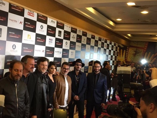 Durante a pré-estreia que contou com alguns atores do elenco. Foto: Mary Derosso