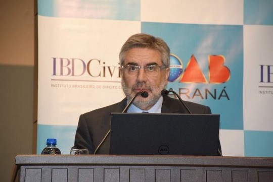 O procurador José Antonio Peres Gediel foi palestrante convidado. Foto: Bebel Ritzmann/Divulgação