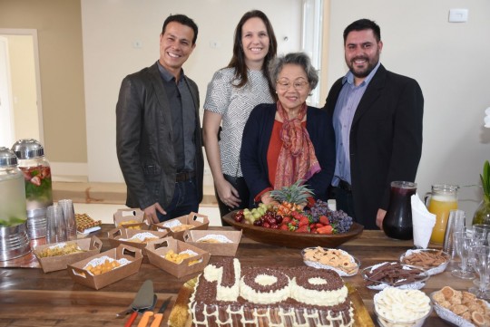 Bolo para comemorar a entrega da chave. Foto: Bebel Ritzmann