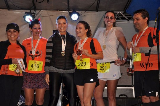 Diretores da CAA/PR na premiação da prova feminina. Foto: CAA/PR- Divulgação