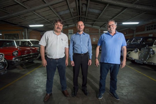 Luiz Heller, Paulo Narezi, Sergio Fernando Cabral.  Foto: Fabiano Guma