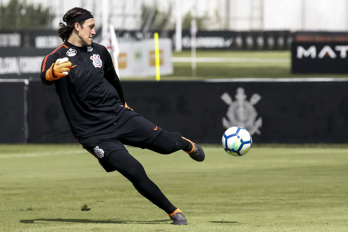 Ceará ainda não marcou gols nesse Brasileirão. Boa chance pro Cássio fazer bons pontos. Foto: Rodrigo Gazzanel/Agência Corinthians