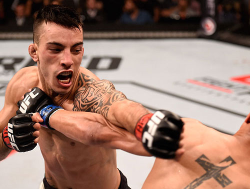 Thomas Almeida em ação no UFC. Foto: Getty Images.