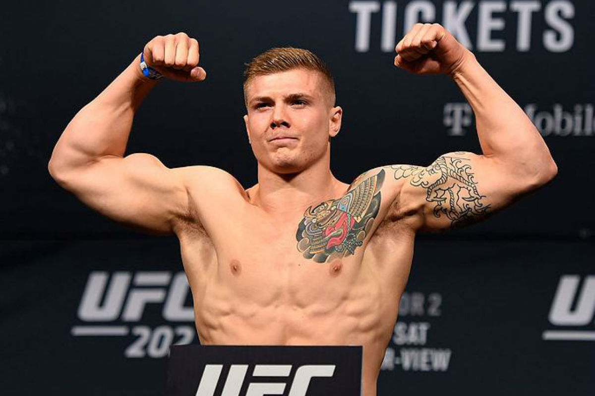 O italiano Marvin Vettori treina com o curitibano Rafael Cordeiro. Foto: Getty Images/UFC.