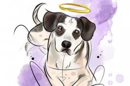 Ilustração feita em homenagem ao Machinha, o "cachorro do Carrefour". Foto: Reprodução