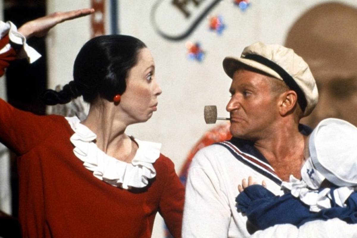 Cena do filme "Popeye" (1980). Foto: Divulgação