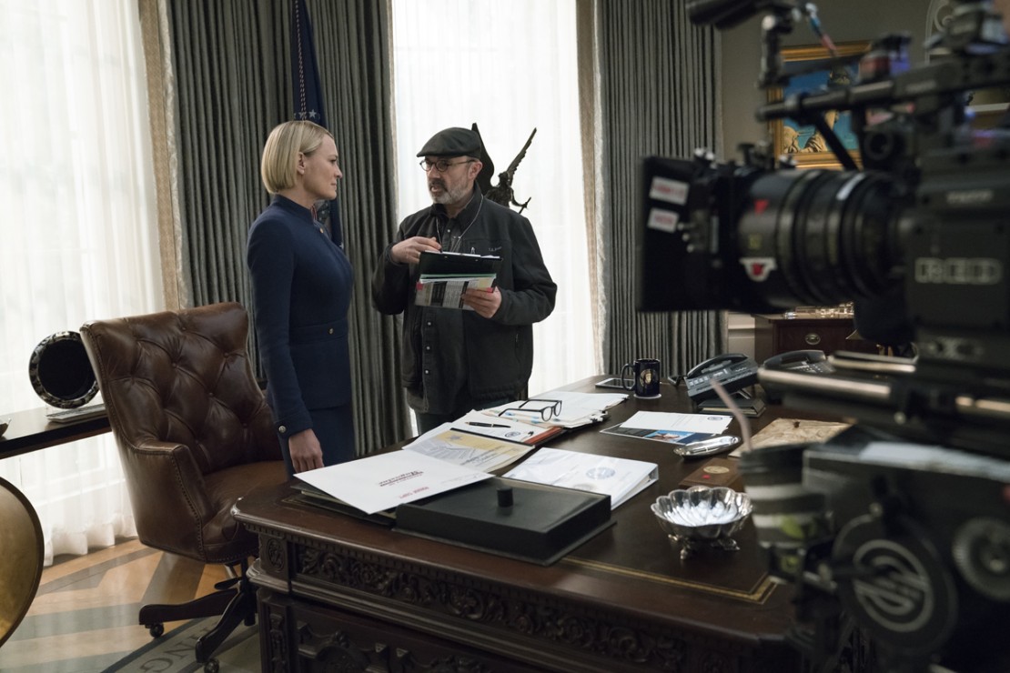 Imagens da produção da última temporada de "House of Cards". Foto: Divulgação/Netflix