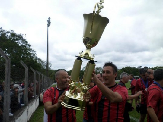 A festa flamenguista depois da suada final. Foto: Thiago Lucca