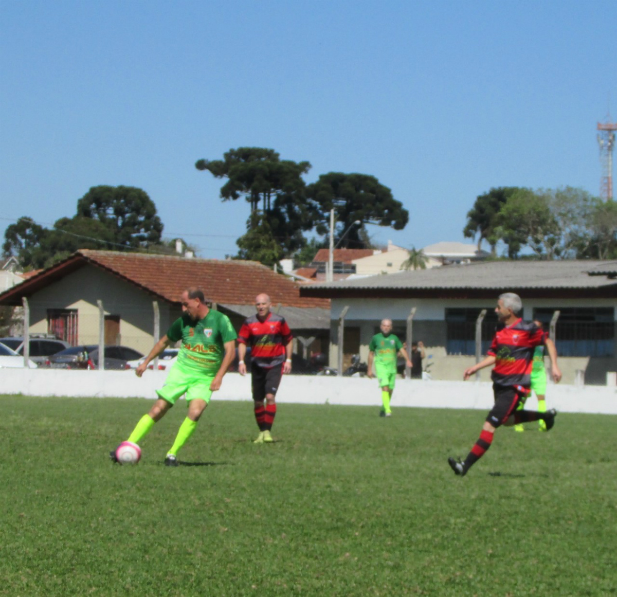 Lance da vitória do Flamengo sobre o Capão Raso. Foto: Thiago Lucca