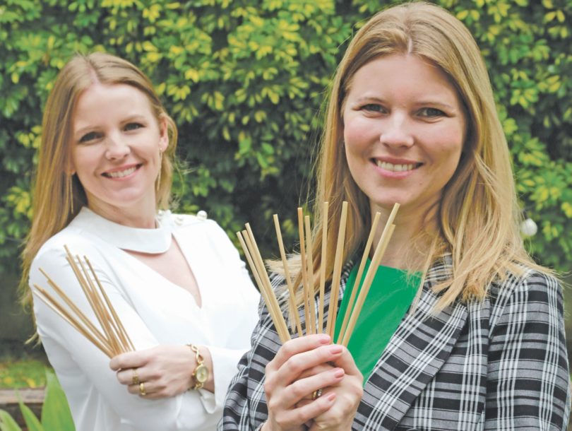 Irmãs transformam trigo em canudo sustentável em Curitiba
