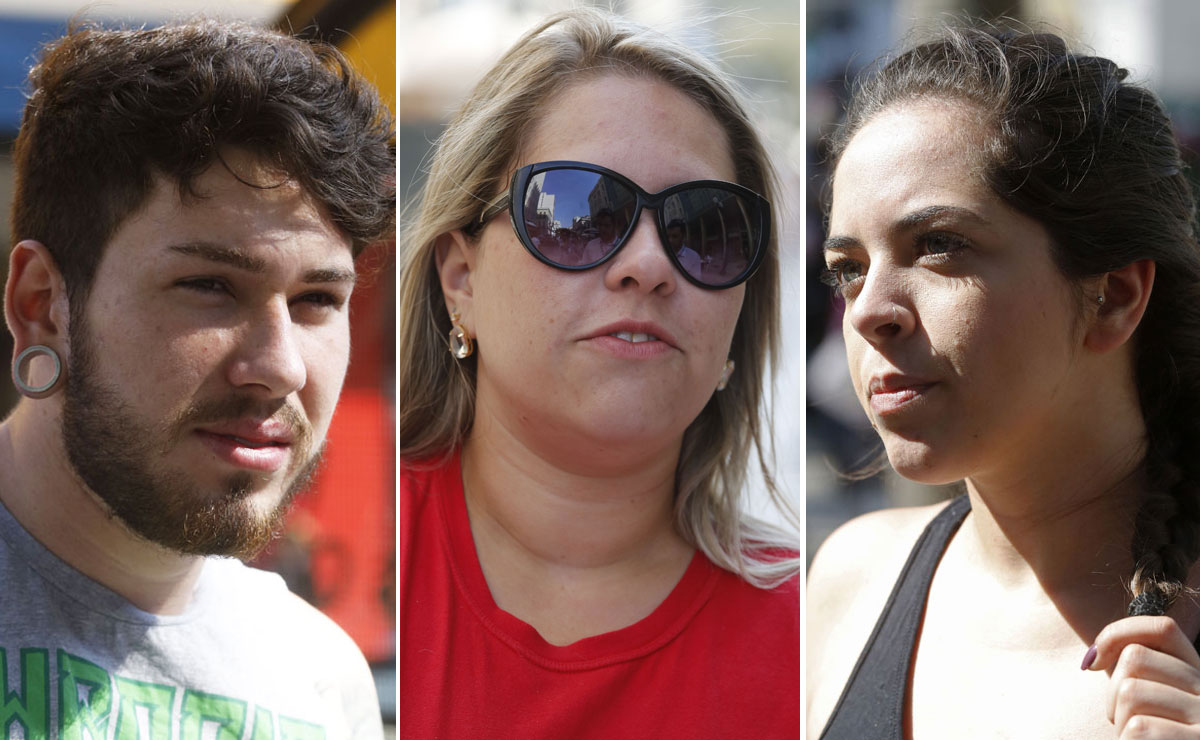 Lucas quer renovação. Michelli não tem certeza da escolha. Votos da Tayná serão em mulheres. Fotos: Felipe Rosa.