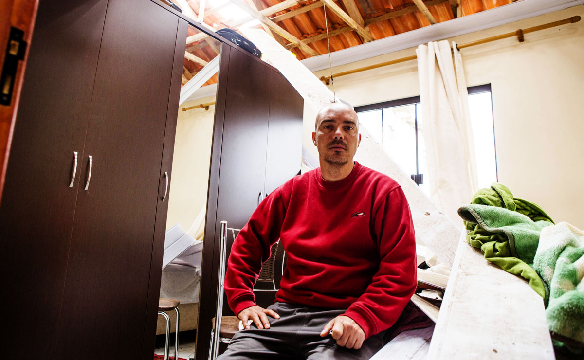 Claudemir: desespero. Foto: Lineu Filho.