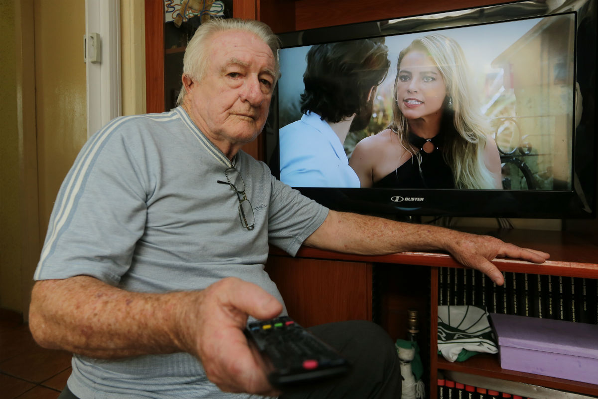 Noveleiro, Alvaro sentiu bastante diferença no sinal digital. Foto: Giuliano Gomes