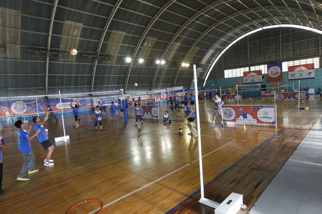 A manutenção do ginásio é bancada pelo instituto e por isso está em ordem. Foto: Felipe Rosa.
