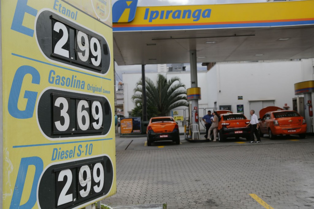 Posto na região central tinha os preços mais caros na tarde de ontem. Foto: Felipe Rosa