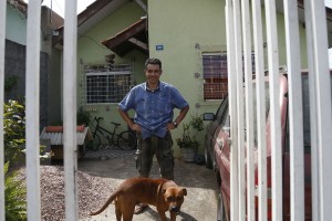 “Ficamos felizes de vir para cá”, diz Marcos. Foto: Felipe Rosa.