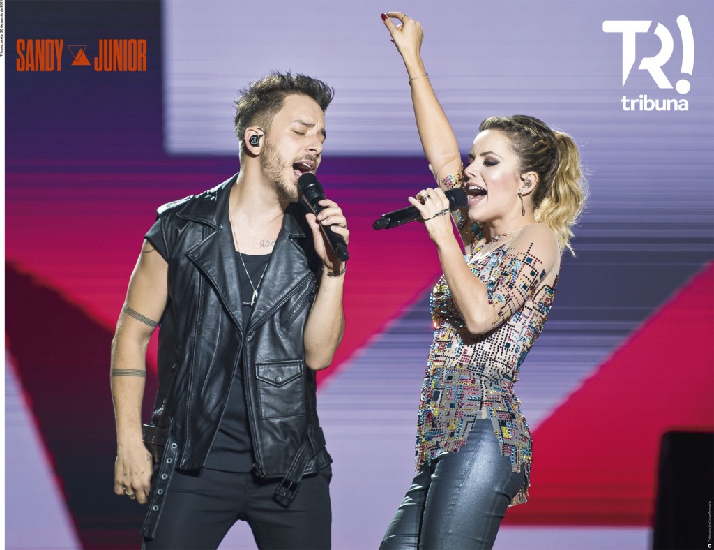 Baixe o pôster exclusivo da dupla Sandy & Junior