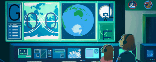Sally Ride a primeira norte-americana no espa&ccedil;o homenageada com doodle. Foto: Reprodu&ccedil;&atilde;o/Google