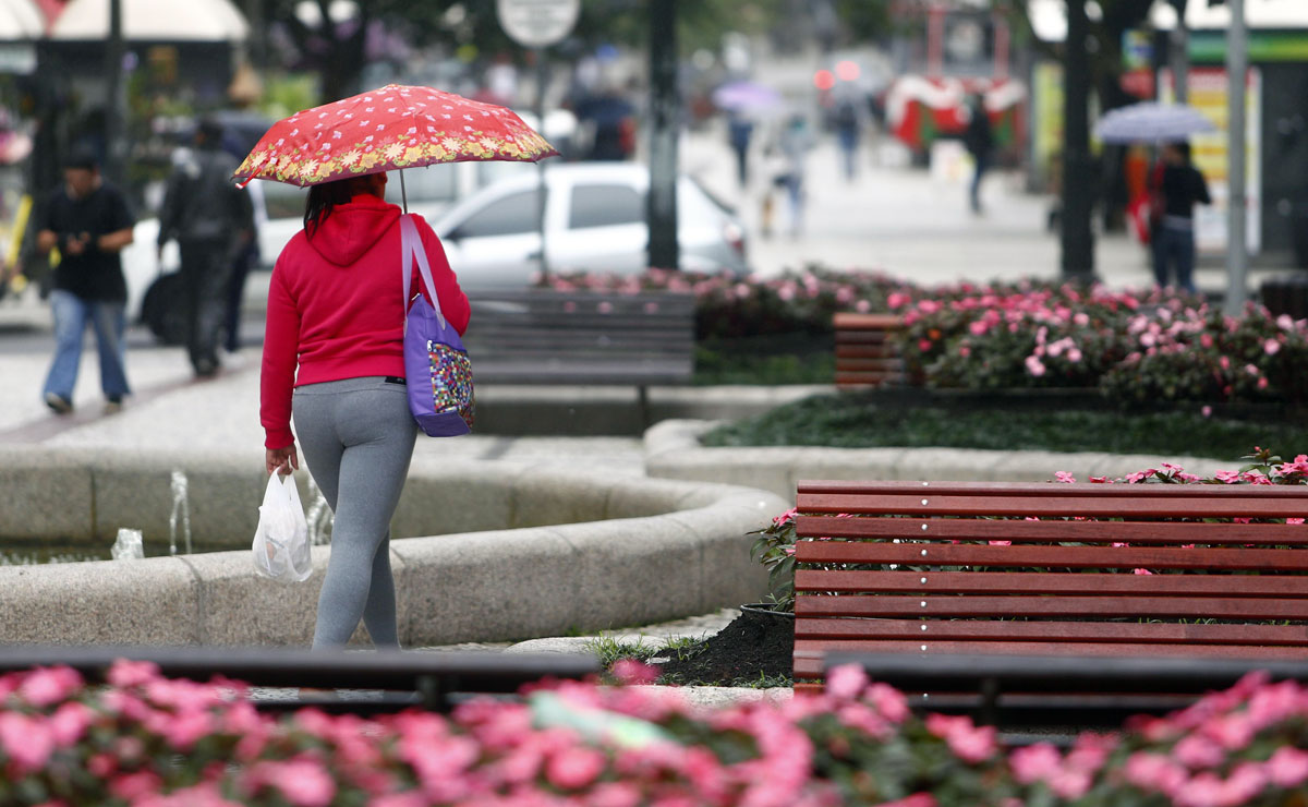 chuva em curitiba