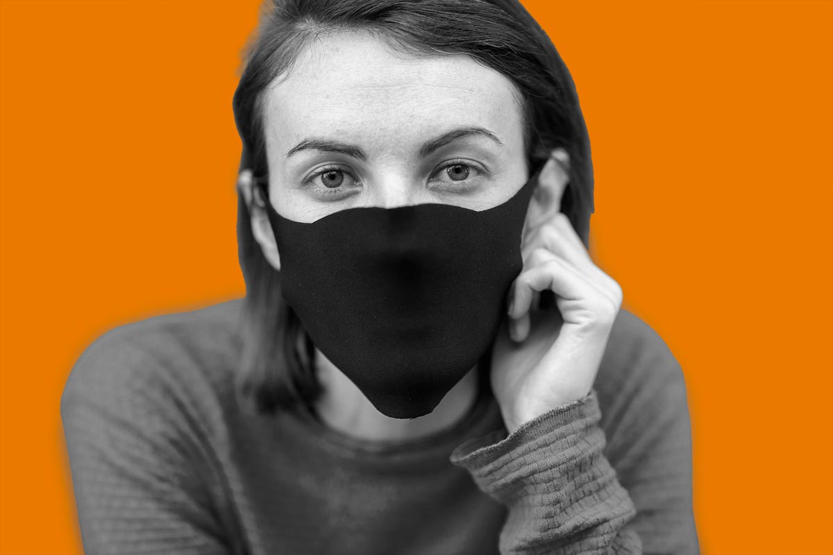 Bandeira laranja de risco de coronavírus em Curitiba