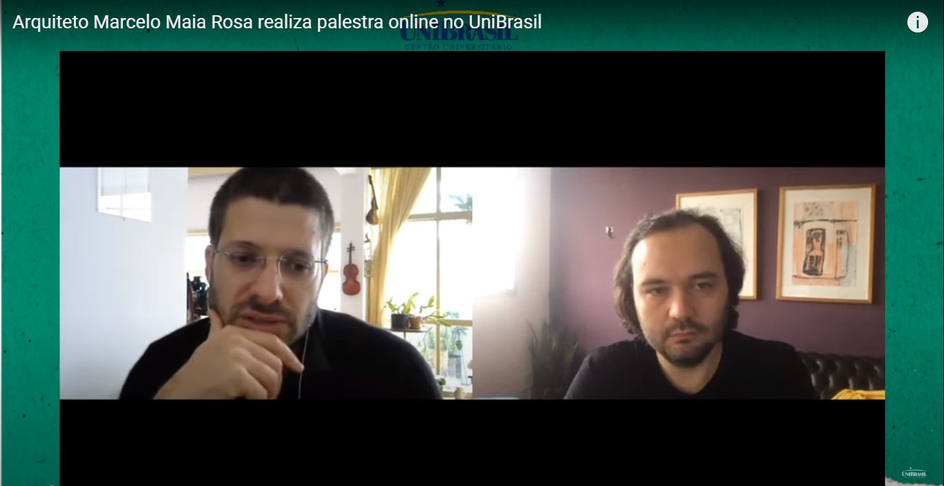 Arquiteto Marcelo Maia Rosa realiza palestra online no UniBrasil