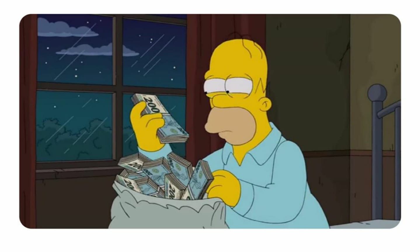 Os Simpsons preveem nota de 200 reais
