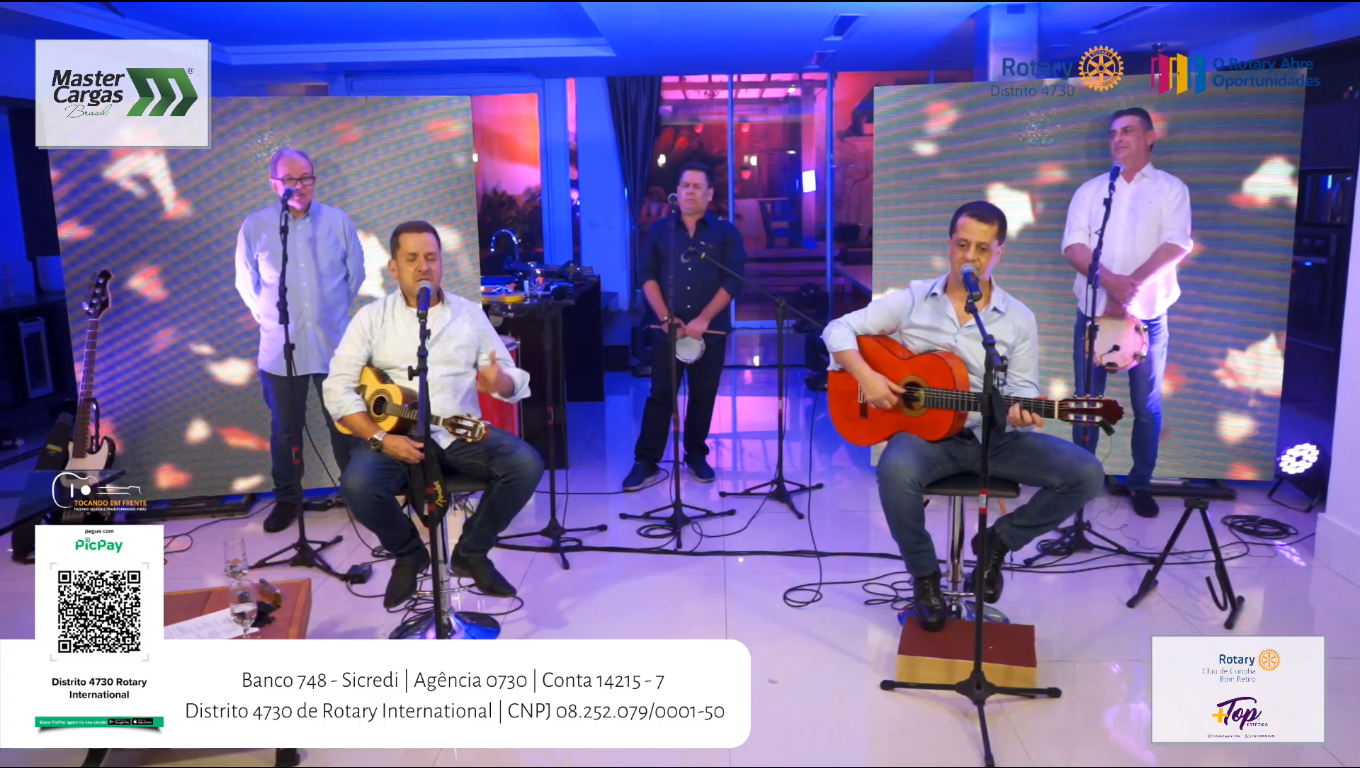 Live Tocando em Frente do Rotary Internacional