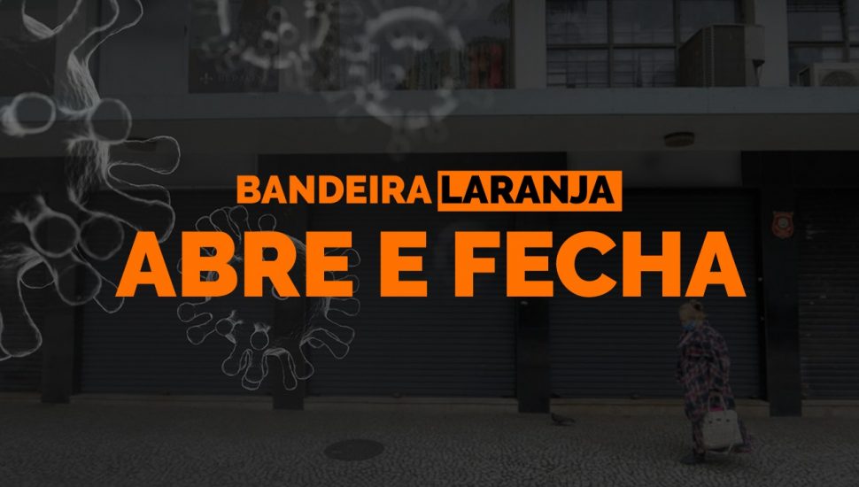 O que abre e fecha com bandeira laranja covid-19 em Curitiba?
