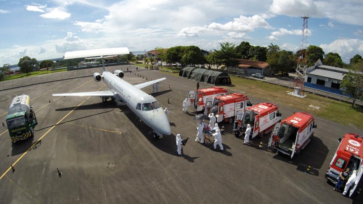 Transferência de pacientes com covid-19 pela FAB