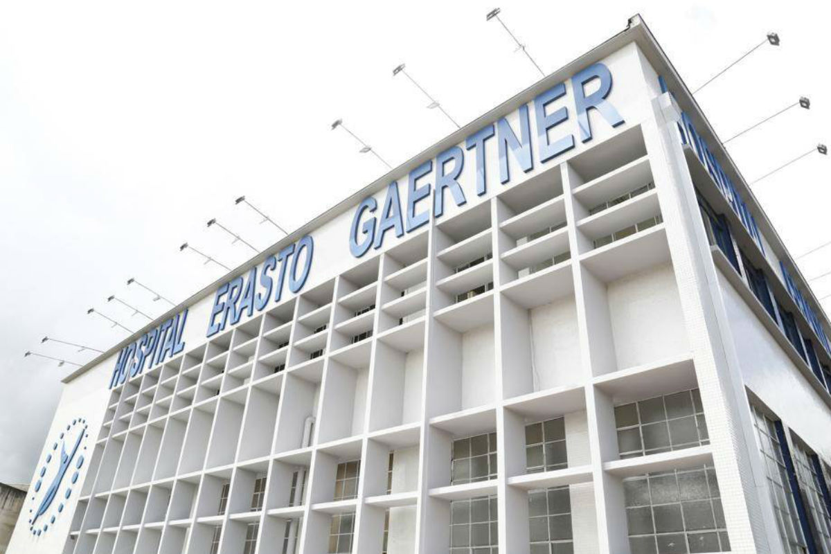 Fachada do Hospital Erasto Gaertner