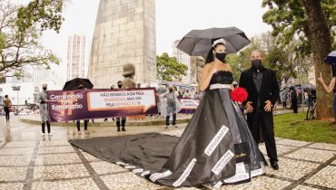 Protesto do setor de eventos em Curitiba