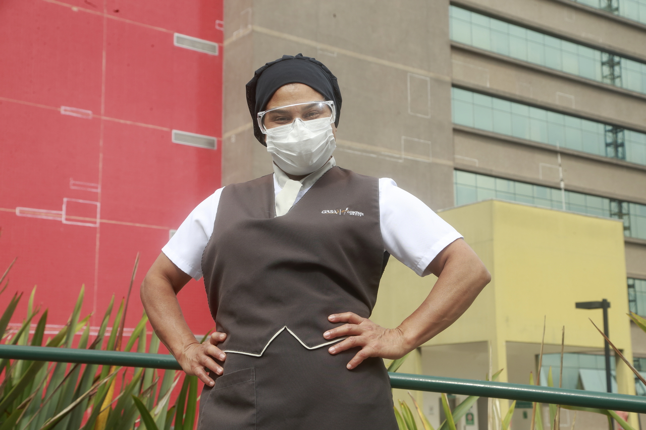 Marli representante do hospital Marcelino Champagnat