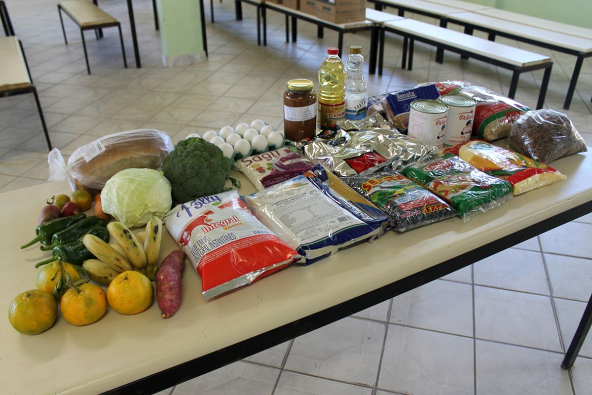 Doação de alimento na pandemia