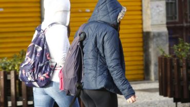 Frio intenso em Curitiba após passagem de frente fria