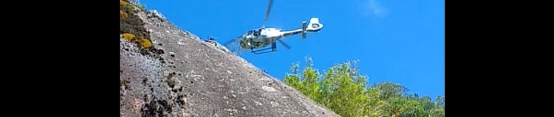 Homem caiu e se arrebentou no Morro do Anhangava
