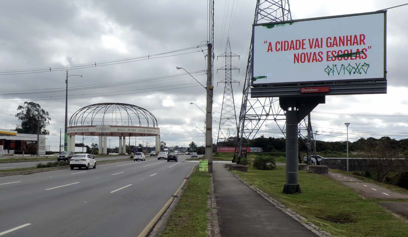 Campanha diferente sobre pichação