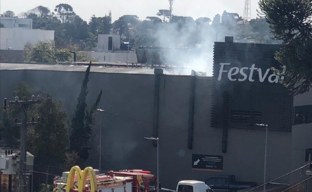 incêndio nas Mercês em Curitiba