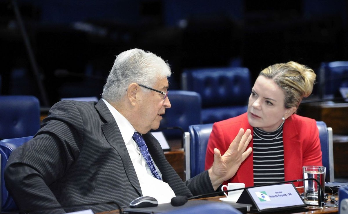 Roberto Requião e Gleisi Hoffmann