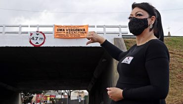 Laura é empresária na região e sente medo de ser assaltada.