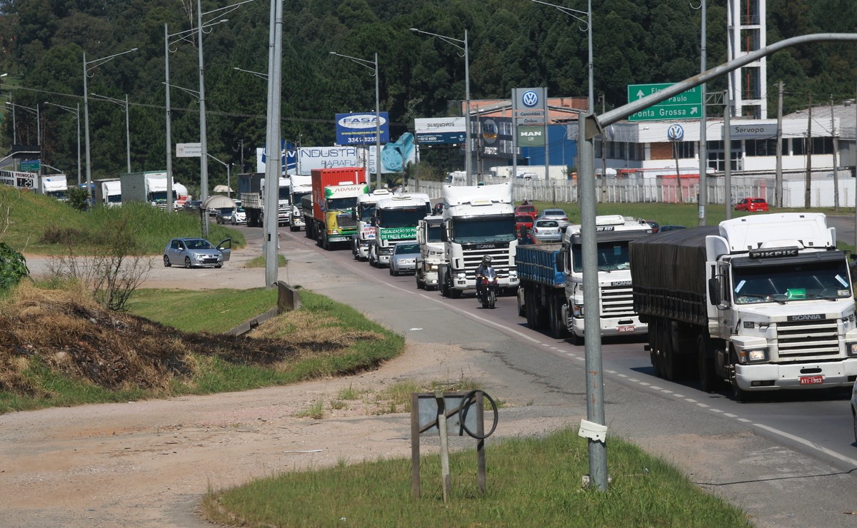 Greve dos caminhoneiros no 7 de Setembro acabou ficando dividida entre os trabalhadores e sem apoio das entidades.