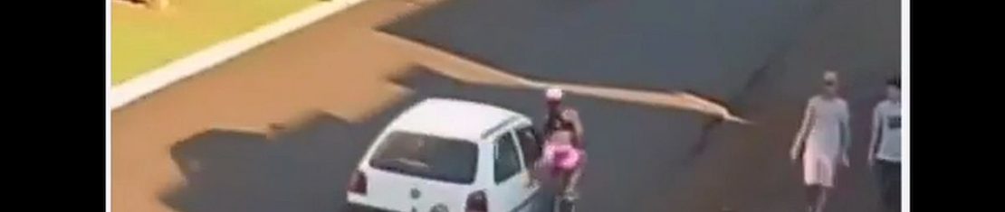 Ciclista foi importunada sexualmente por passaeiro de carro em Palmas, no Paraná