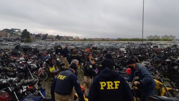 Leilão veículos da PRF no Paraná